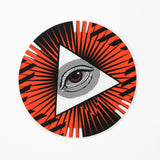 The Eye Red/Black Circular Sticker